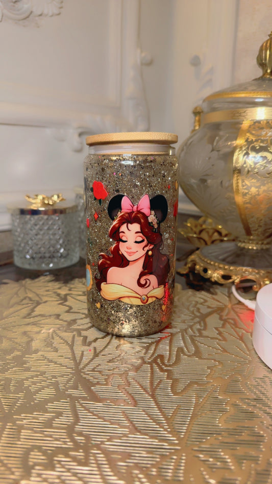 Belle snowglobe tumbler