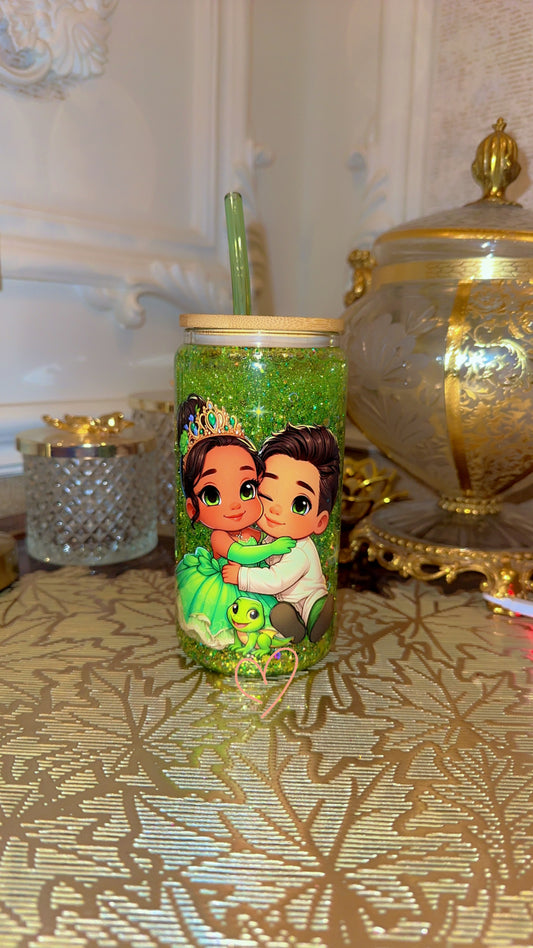 Princess and the frog snowglobe tumbler