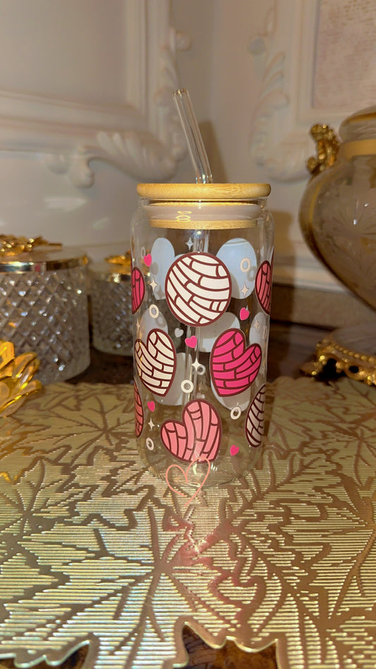 Heart themed tumbler