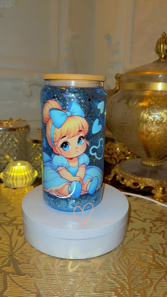 Cinderella snowglobe tumbler