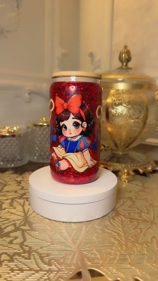 Baby snowwhite snowglobe tumbler