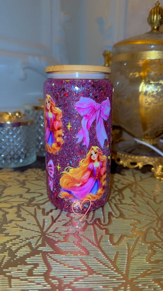 Tangled snowglobe tumbler